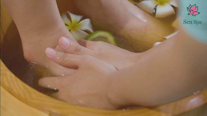Foot massage at Sen Spa