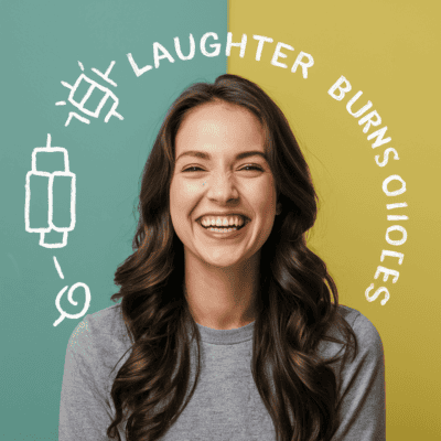 Discover the Surprising Health Benefits of Laughter for Mind and Body Humorous illustration of a person burning calories through laughter
