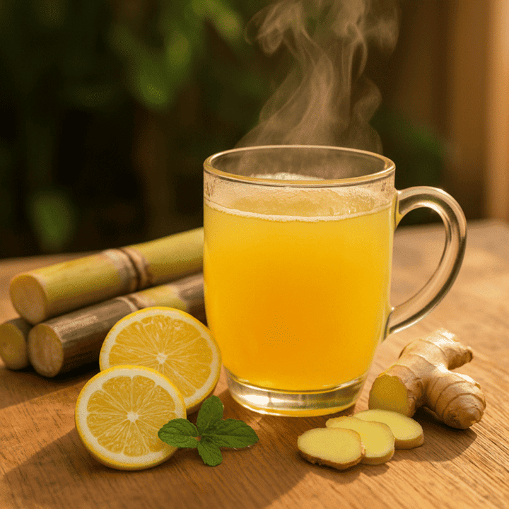 nước mía chanh gừng