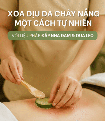 làm dịu da cháy nắng