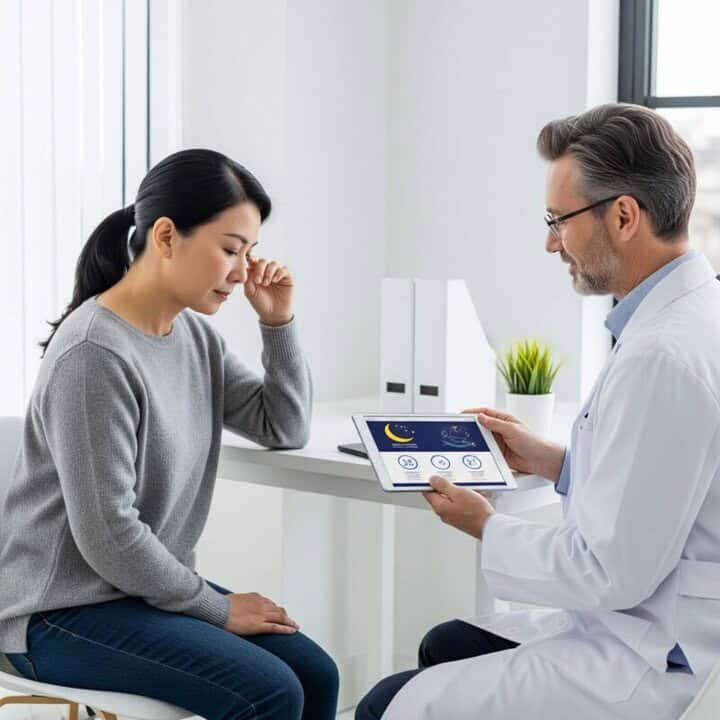 gặp bác sĩ tư vấn về việc mất ngủ