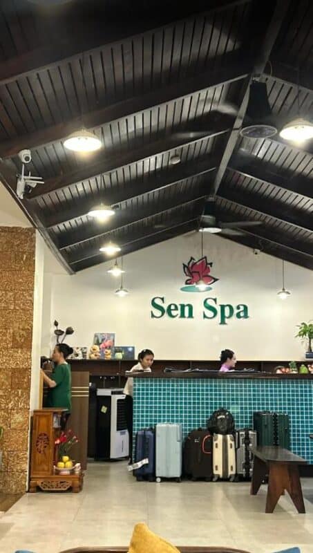 reception area at Sen Spa Nha Trang