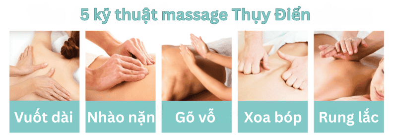 5 kỹ thuật massage Thụy Điển
