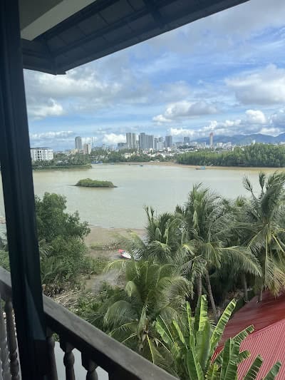 river view from massage room