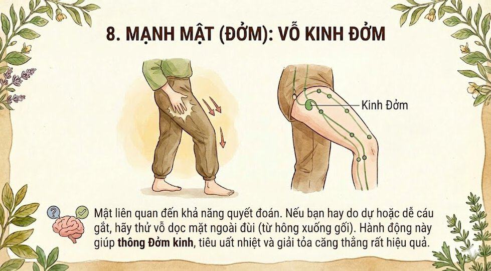 mạnh mật, vỗ kinh đởm